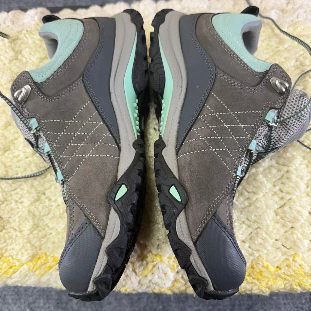OBoz Waterproof Hiking Shoes Women's Gray Teal Lace Up Outdoor Boots women's S 8 - Picture 11 of 16